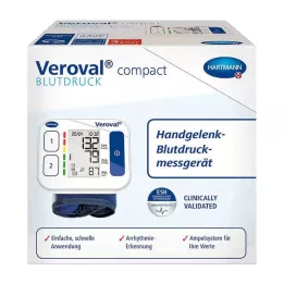 VEROVAL kompakt blodtrykksmåler til håndleddet, 1 stk
