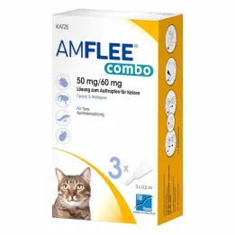 AMFLEE combo 50/60 mg oral oppløsning for katter, 3 stk