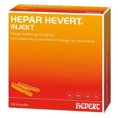 HEPAR HEVERT injeksjonsampuller, 100X2 ml