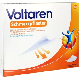 VOLTAREN Smerteplaster 140 mg virkestoff plaster, 5 stk