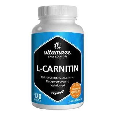 L-Carnitine 680 mg veganske kapsler, 120 stk L-Carnitine 680 mg veganske kapsler, 120 stk
