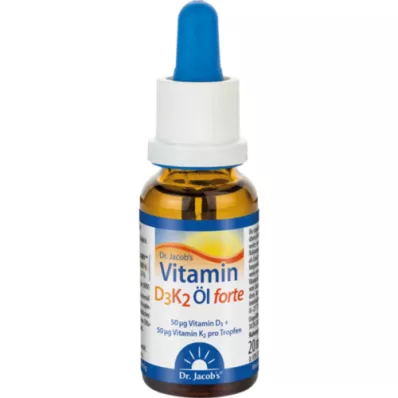 VITAMIN D3K2 Oil forte-dråper, 20 ml