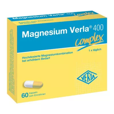 MAGNESIUM VERLA 400 kapsler, 60 stk MAGNESIUM VERLA 400 kapsler, 60 stk