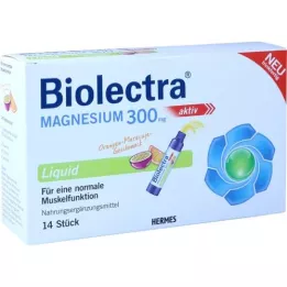 BIOLECTRA Magnesium 300 mg flytende, 14 stk
