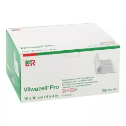 VLIWAZELL Pro superabsorb.kompress.steril 10x10 cm, 10 stk