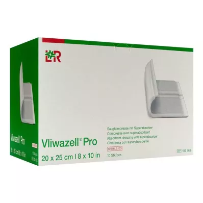 VLIWAZELL Pro superabsorb.kompress.steril 20x25 cm, 10 stk VLIWAZELL Pro superabsorb.kompress.steril 20x25 cm, 10 stk