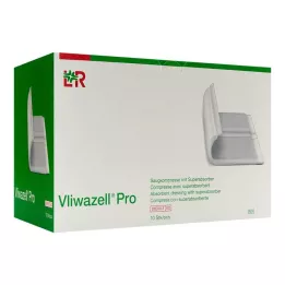 VLIWAZELL Pro superabsorb.kompress.steril 20x40 cm, 10 stk