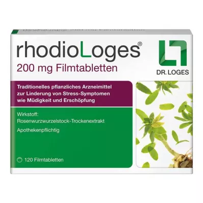 RHODIOLOGES 200 mg filmdrasjerte tabletter, 120 stk RHODIOLOGES 200 mg filmdrasjerte tabletter, 120 stk