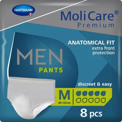 MOLICARE Premium MEN Bukser 5 dråper M, 8 stk