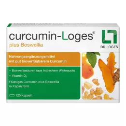 CURCUMIN-LOGES plus Boswellia kapsler, 120 kapsler