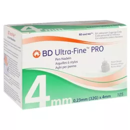 BD ULTRA-FINE PRO Pennenåler 4 mm 32 G 0,23 mm, 105 stk