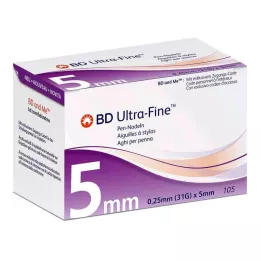 BD ULTRA-FINE Pennenåler 5 mm 31 G 0,25 mm, 105 stk
