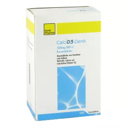 Calci D3-Denk 1000 mg / 880 IE brusetabletter, 120 stk