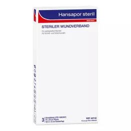 HANSAPOR steril sårbandasje 10x20 cm, 3 stk