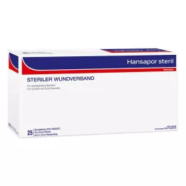 HANSAPOR steril sårbandasje 10x20 cm, 25 stk