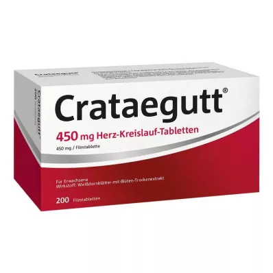CRATAEGUTT 450 mg kardiovaskulære tabletter, 200 stk CRATAEGUTT 450 mg kardiovaskulære tabletter, 200 stk
