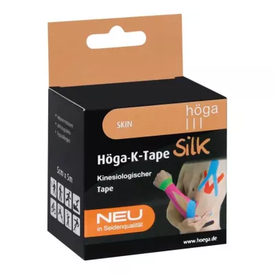 Höga-K-Tape Silke 5 cmx5 m hud kinesiologisk tape, 1 stk Höga-K-Tape Silke 5 cmx5 m hud kinesiologisk tape, 1 stk