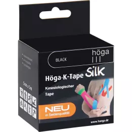 HÖGA-K-TAPE Silke 5 cmx5 m l.fr.svart kinesiol.tape, 1 stk