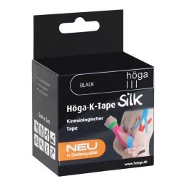 HÖGA-K-TAPE Silke 5 cmx5 m l.fr.svart kinesiol.tape, 1 stk