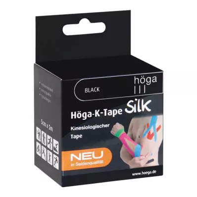 Höga-K-Tape Silke 5 cmx5 m sort kinesiolog. tape, 1 stk Höga-K-Tape Silke 5 cmx5 m sort kinesiolog. tape, 1 stk