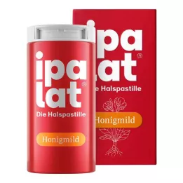 IPALAT Sugetabletter honning mild uten mentol sukker frisk, 40 stk
