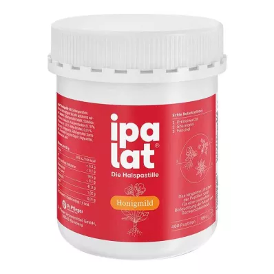 IPALAT Sugetabletter honning mild uten mentol sukker fersk, 400 stk IPALAT Sugetabletter honning mild uten mentol sukker fersk, 400 stk