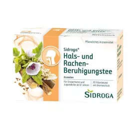 SIDROGA Beroligende tefilter for hals og svelg, 20X1,75 g