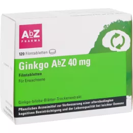 GINKGO AbZ 40 mg filmdrasjerte tabletter, 120 stk