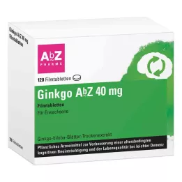 Ginkgo Abz 40 mg filmdrasjerte tabletter (120 stykker)