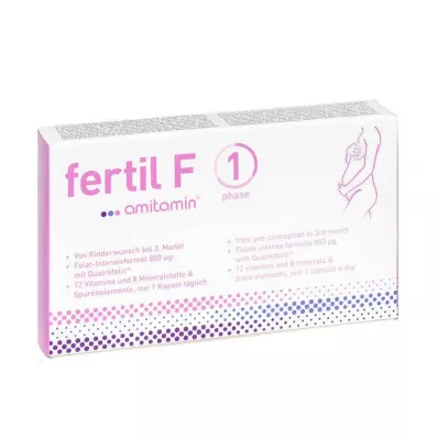 Amitamin fertil F fase 1 kapsler, 30 stk Amitamin fertil F fase 1 kapsler, 30 stk