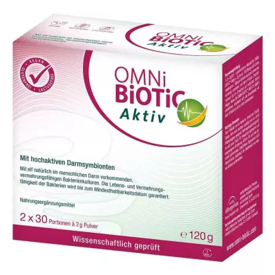 OMNI BiOTiC aktivt pulver, 2X60 g OMNI BiOTiC aktivt pulver, 2X60 g