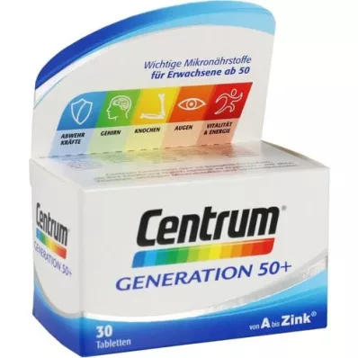 CENTRUM Generasjon 50+ tabletter, 30 stk