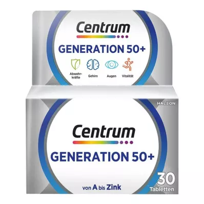 Centrum Generation 50 + tabletter, 30 stk Centrum Generation 50 + tabletter, 30 stk