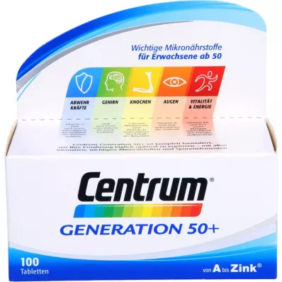 CENTRUM Generasjon 50+ tabletter, 100 stk