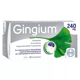 Gingium 240 mg filmdrasjerte tabletter, 80 stk
