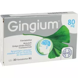 GINGIUM 80 mg filmdrasjerte tabletter, 30 stk