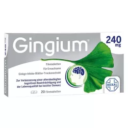 Gingium 240 mg filmdrasjerte tabletter, 20 stk