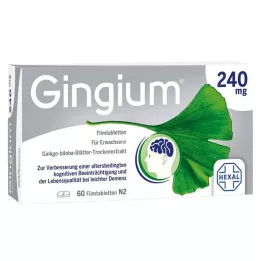 Gingium 240 mg filmdrasjerte tabletter, 60 stk