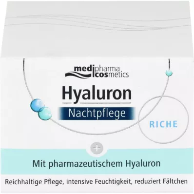 HYALURON NACHTPFLEGE rikholdig krem i en krukke, 50 ml