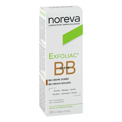 NOREVA Exfoliac tonet BB-krem mørk, 30 ml