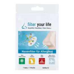 FILTER YOUR LIFE Nesefilter for allergikere størrelse M, 7X2 stk