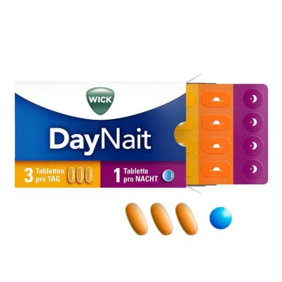 WICK DayNait kaldtabletter, 16 stk