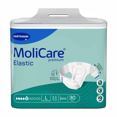 MoliCare® Premium Elastic Slip 5 dråper str L, 30 stk MoliCare® Premium Elastic Slip 5 dråper str L, 30 stk
