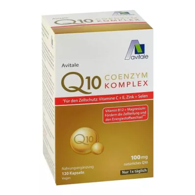 Koenzym Q10 100 mg kapsler + vitaminer + mineraler, 120 stk