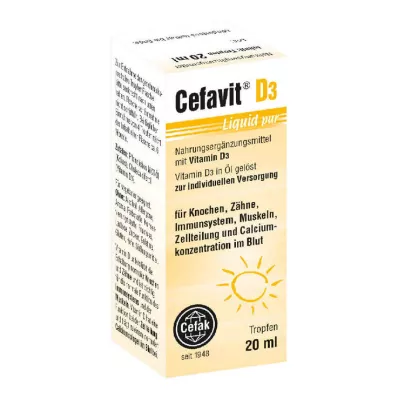 CEFAVIT D3 Flytende, rene dråper til oral bruk, 20 ml