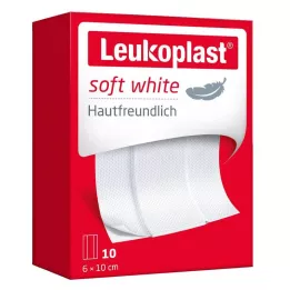 LEUKOPLAST myk hvit gips 6x10 cm, 10 stk