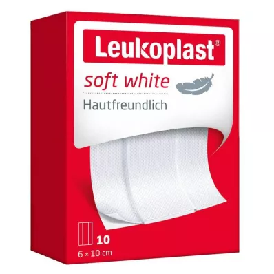 LEUKOPLAST myk hvit gips 6x10 cm, 10 stk