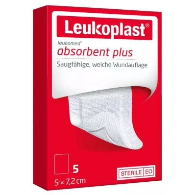 Leukoplast Leukomed steril 5x7,2 cm sårbandasje, 5 stk Leukoplast Leukomed steril 5x7,2 cm sårbandasje, 5 stk