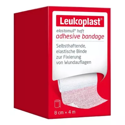 Leukoplast Elastomull selvklebende festebandasje elastisk 8 cmx4 m, 1 stk Leukoplast Elastomull selvklebende festebandasje elastisk 8 cmx4 m, 1 stk