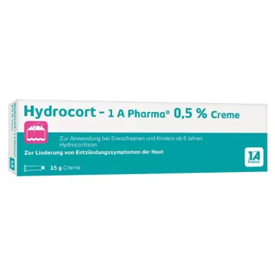 HYDROCORT-1A Pharma 0,5 % krem, 15 g HYDROCORT-1A Pharma 0,5 % krem, 15 g